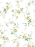 Blossom Floral Trail Peel and Stick wallpaper in wheatfield and sage color - pattern number NW50403 - by NextWall in the Peel and Stick Wallpaper by Nextwall collection