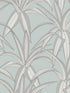 Tossed Cradle Plant Peel and Stick wallpaper in blue mist color - pattern number NW51702 - by NextWall in the Peel and Stick Wallpaper by Nextwall collection