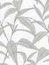 Pinstripe Leaf Trail Peel and Stick wallpaper in greystone color - pattern number NW51808 - by NextWall in the Peel and Stick Wallpaper by Nextwall collection