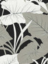 Elephant Leaves Peel and Stick wallpaper in ebony and metallic silver color - pattern number NW52000 - by NextWall in the Peel and Stick Wallpaper by Nextwall collection