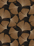 Tossed Ginkgo Leaf Peel and Stick wallpaper in ebony and metallic copper color - pattern number NW52206 - by NextWall in the Peel and Stick Wallpaper by Nextwall collection