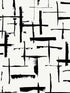 Crosshatch Abstract Peel and Stick wallpaper in ebony and eggshell color - pattern number NW53300 - by NextWall in the Peel and Stick Wallpaper by Nextwall collection