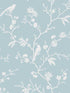 Songbird Chinoiserie Peel and Stick wallpaper in blue skies color - pattern number NW53402 - by NextWall in the Peel and Stick Wallpaper by Nextwall collection
