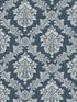 Seaside Damask Peel and Stick wallpaper in denim blue color - pattern number NW53602 - by NextWall in the Peel and Stick Wallpaper by Nextwall collection