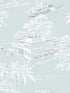 Coastline Toile Peel and Stick wallpaper in blue mist color - pattern number NW53702 - by NextWall in the Peel and Stick Wallpaper by Nextwall collection