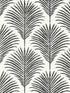Grassland Palm Peel and Stick fabric in inkwell and off white color - pattern number NW53800 - by NextWall in the Peel and Stick Wallpaper by Nextwall collection
