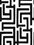 Graphic Maze Peel and Stick wallpaper in black color - pattern number NW54100 - by NextWall in the Peel and Stick Wallpaper by Nextwall collection