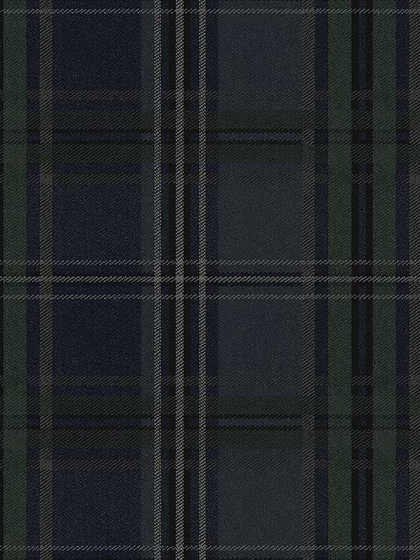 Classic Plaid Peel and Stick wallpaper in deep blue color - pattern number NW55102 - by NextWall in the Peel and Stick Wallpaper by Nextwall collection