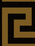Maze Geo Peel and Stick wallpaper in ebony and gold color - pattern number NW55215 - by NextWall in the Peel and Stick Wallpaper by Nextwall collection