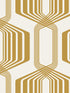 Striped Geo Peel and Stick wallpaper in metallic gold color - pattern number NW55305 - by NextWall in the Peel and Stick Wallpaper by Nextwall collection