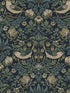 Strawberry Garden Peel and Stick wallpaper in blue color - pattern number NW55402 - by NextWall in the Peel and Stick Wallpaper by Nextwall collection