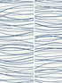 Wave Lines Peel and Stick wallpaper in blue color - pattern number NW55602 - by NextWall in the Peel and Stick Wallpaper by Nextwall collection