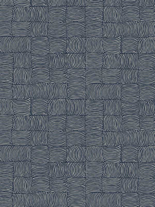 Organic Squares Peel and Stick wallpaper in blue denim color - pattern number NW55902 - by NextWall in the Peel and Stick Wallpaper by Nextwall collection
