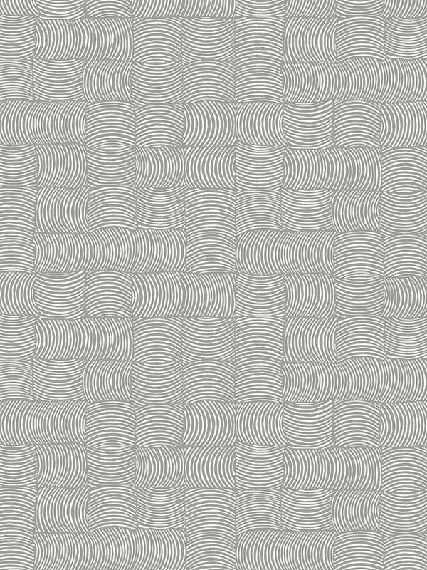 Organic Squares Peel and Stick wallpaper in fog grey color - pattern number NW55908 - by NextWall in the Peel and Stick Wallpaper by Nextwall collection