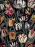 Tulipa fabric in dark green yellow red black color - pattern number WP20177 - by Mind the Gap in the Designer Collection II collection