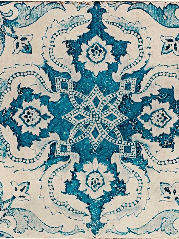 Longwy wallpaper in blue taupe color - pattern number WP20180 - by Mind the Gap in the Designer Collection II collection