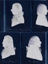 Dutch Portraits fabric in blue white color - pattern number WP20186 - by Mind the Gap in the Designer Collection II collection
