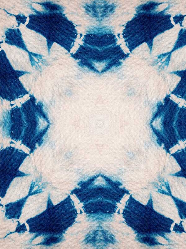 Shibori Flower wallpaper in blue white color - pattern number WP20204 - by Mind the Gap in the Designer Collection II collection