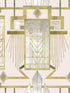 Glamour wallpaper in gold pink color - pattern number WP20227 - by Mind the Gap in the Designer Collection II collection