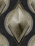 Metropolis wallpaper in black gold grey color - pattern number WP20228 - by Mind the Gap in the Designer Collection II collection