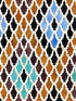 Medersa El fabric in attarine brown blue black color - pattern number WP20261 - by Mind the Gap in the Designer Collection II collection