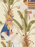 Egyptian Queens wallpaper in green blue red taupe color - pattern number WP20265 - by Mind the Gap in the Designer Collection II collection
