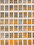 Traite Des Couleurs fabric in brown yellow white color - pattern number WP20414 - by Mind the Gap in the Compendium collection