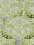 Savage Leaves fabric in green grey color - pattern number WP20445 - by Mind the Gap in the Compendium collection