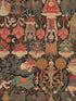 Yama Dharmaraja fabric in red brown green color - pattern number WP20451 - by Mind the Gap in the Compendium collection