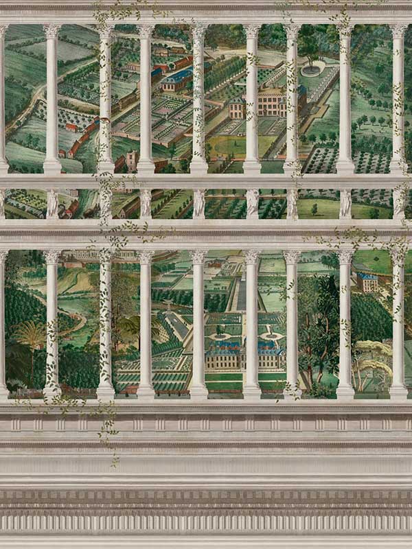 Fairyland wallpaper in grey green color - pattern number WP20455 - by Mind the Gap in the Compendium collection