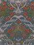 Floral Ornament wallpaper in blue red taupe color - pattern number WP20471 - by Mind the Gap in the Compendium collection