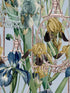 Fleurs DIris wallpaper in aquamarine color - pattern number WP20476 - by Mind the Gap in the Compendium collection