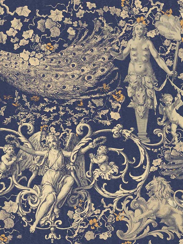 The Promise Land wallpaper in sapphire color - pattern number WP20486 - by Mind the Gap in the Compendium collection