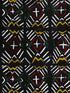 Bamana Recoloured wallpaper in black red yellow white color - pattern number WP20498 - by Mind the Gap in the Compendium collection