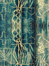 Bamileke wallpaper in blue taupe color - pattern number WP20499 - by Mind the Gap in the Compendium collection