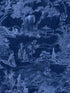 Asian Scenery wallpaper in indigo color - pattern number WP20507 - by Mind the Gap in the Compendium collection
