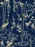 Kyoto wallpaper in indigo taupe color - pattern number WP20510 - by Mind the Gap in the Compendium collection