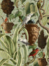 Exotic Menagerie wallpaper in light green brown red color - pattern number WP20516 - by Mind the Gap in the Compendium collection