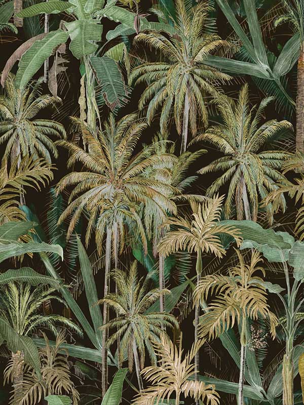 The Jungle wallpaper in anthracite color - pattern number WP20523 - by Mind the Gap in the Compendium collection