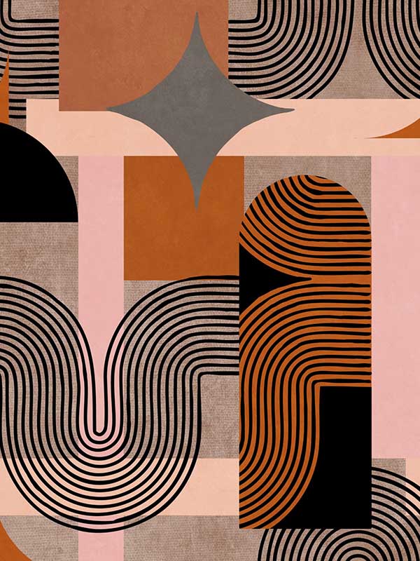 Dune wallpaper in brown black color - pattern number WP20533 - by Mind the Gap in the Compendium collection