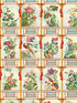 Flowering Wall fabric in taupe red green blue color - pattern number WP20585 - by Mind the Gap in the Compendium Volume 2 collection