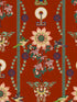 Lin Yuan fabric in chinese red pink green yellow color - pattern number WP20587 - by Mind the Gap in the Compendium Volume 2 collection