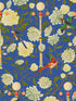 The Garden Of Immortality fabric in lapis white red green color - pattern number WP20589 - by Mind the Gap in the Compendium Volume 2 collection