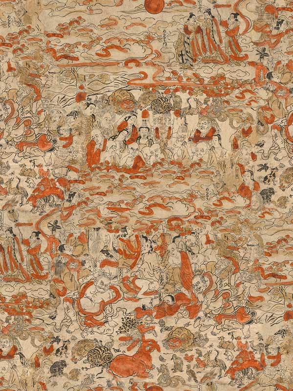 Spiritural Journey wallpaper in orange taupe brown color - pattern number WP20652 - by Mind the Gap in the Compendium Volume 2 collection