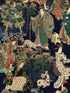 Samurai And Geisha wallpaper in anthracite green red brown color - pattern number WP20653 - by Mind the Gap in the Compendium Volume 2 collection