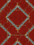 Decorative Harness wallpaper in burgundy red brown yellow blue color - pattern number WP30106 - by Mind the Gap in the Compendium Volume 2 collection