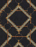 Decorative Harness wallpaper in anthracite brown yellow blue color - pattern number WP30107 - by Mind the Gap in the Compendium Volume 2 collection