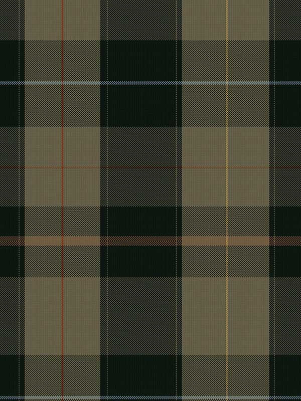 Equestrian Plaid fabric in khaki anthracite yellow brown color - pattern number WP30109 - by Mind the Gap in the Compendium Volume 2 collection