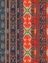 Heritage fabric in red blue yellow light blue color - pattern number WP20545 - by Mind the Gap in the Transylvanian Roots collection