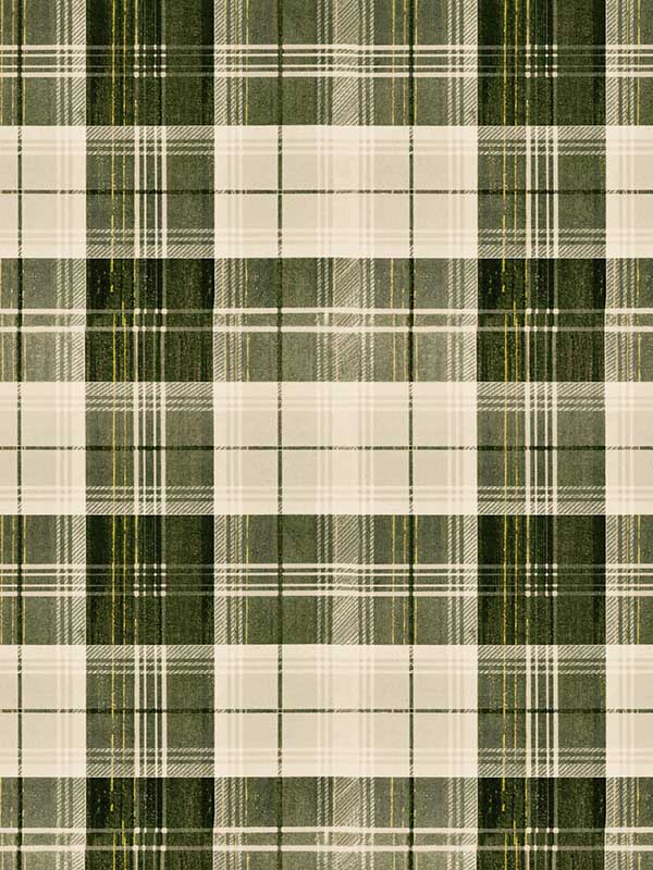 Countryside Plaid wallpaper in beechnut yellow taupe color - pattern number WP30010 - by Mind the Gap in the Transylvanian Roots collection